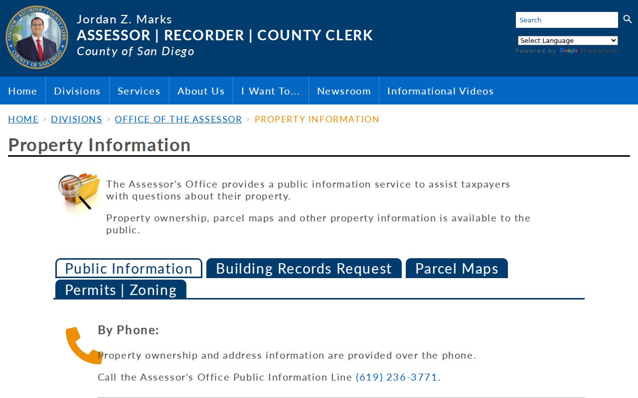 Lemon Grove residents directory assessor property records