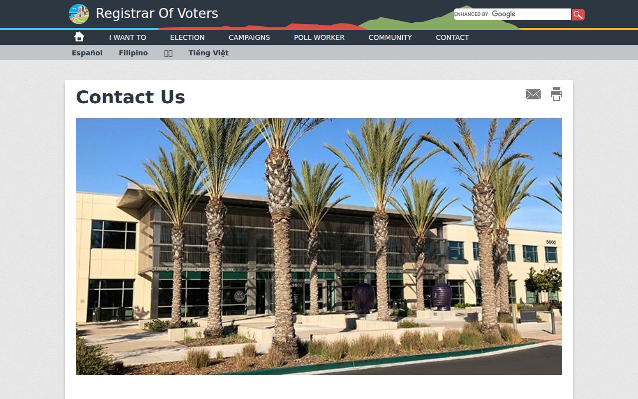 Lemon Grove neighbors research through the San Diego Registrar of Voters contact page